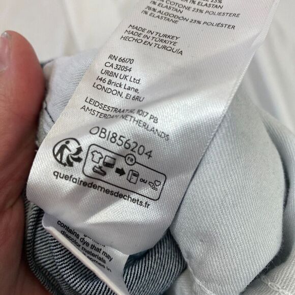 Pilcro and the Letterpress Jeans Dark Blue Denim Pants Wide Leg High Rise Sz 32 - Picture 8 of 12